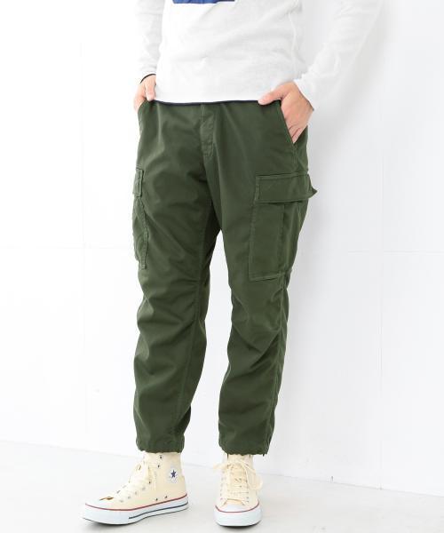 sage de cret(サージュデクレ)の「sage de cret×BEAMS PLUS / 別注 コンフォート M65 パンツ(カーゴパンツ・メンズ・オリーブ/ネイビー・MEDIUM/SMALL/LARGE/X-LARGE)」の2枚目の写真