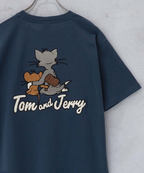 トムジェリバックサガラ刺繍T-Shirt（Tシャツ/カットソー）｜TOM&JERRY