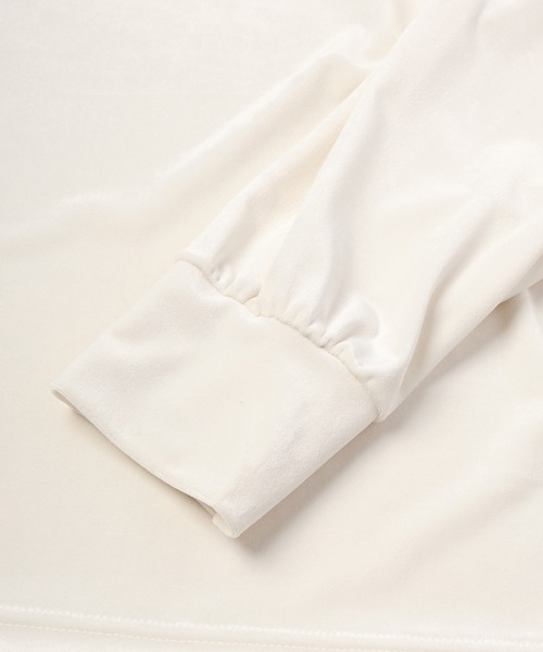 CULLNI(クルニ)の「24-AW-032B / CULLNI Logo Embroidery Stretch Velour Pullover(Tシャツ/カットソー・メンズ・ホワイト/ブラック/ブルーグリーン・0/1/2)」の10枚目の写真