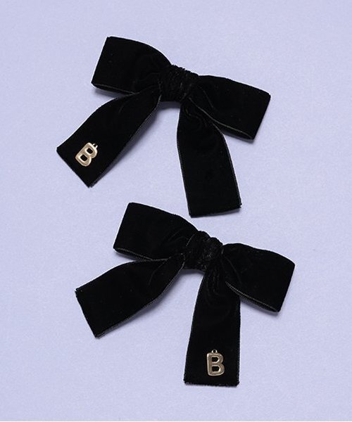 by LOVEiT（バイラビット）の「ベルベットリボンクリップ（バレッタ/ヘアクリップ・キッズ・ブラウン/オフホワイト/ブラック・FREE）」の3枚目の写真