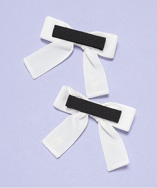 by LOVEiT（バイラビット）の「ベルベットリボンクリップ（バレッタ/ヘアクリップ・キッズ・ブラウン/オフホワイト/ブラック・FREE）」の10枚目の写真