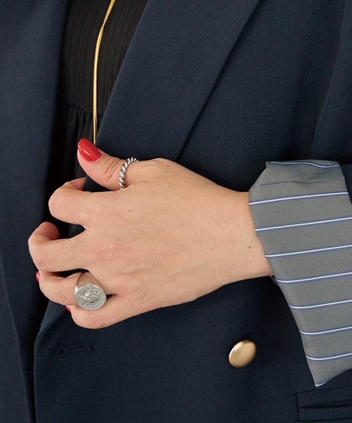 LAVEANGE（ラビアンジェ）の「コインモチーフリング（リング・レディース・シルバー/ゴールド・11/14/16/18）」の7枚目の写真