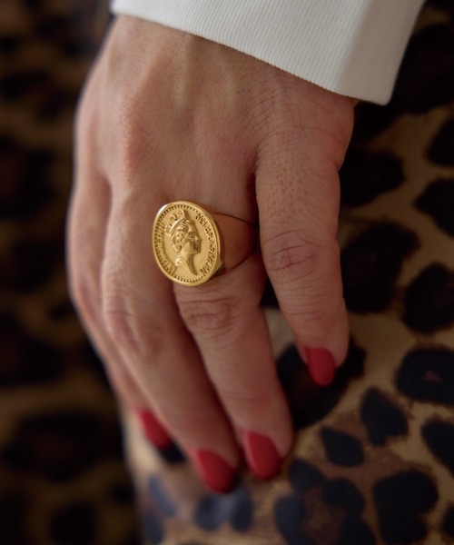 LAVEANGE（ラビアンジェ）の「コインモチーフリング（リング・レディース・シルバー/ゴールド・11/14/16/18）」の9枚目の写真