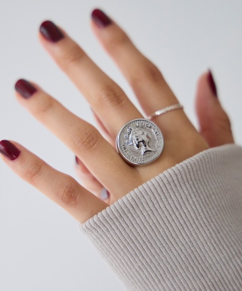 LAVEANGE（ラビアンジェ）の「コインモチーフリング（リング・レディース・シルバー/ゴールド・11/14/16/18）」の14枚目の写真