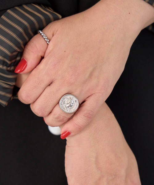 LAVEANGE（ラビアンジェ）の「コインモチーフリング（リング・レディース・シルバー/ゴールド・11/14/16/18）」の19枚目の写真