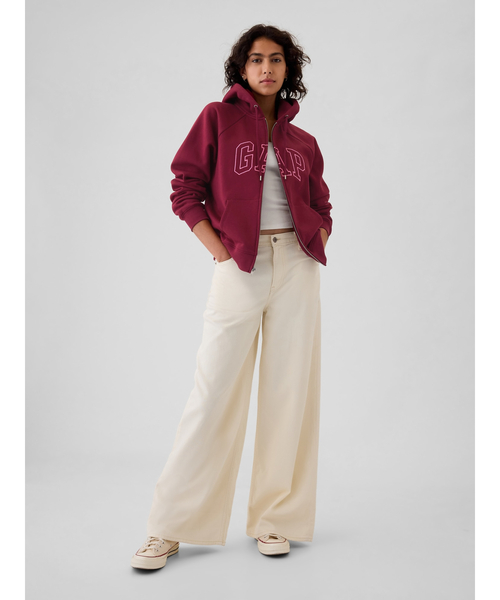 GAP(ギャップ)の「Gapロゴ ヴィンテージソフト ジップアップ パーカー(パーカー・レディース・レッド/ベージュ/ネイビー・M/L/XS/XL/S/XXS)」の15枚目の写真