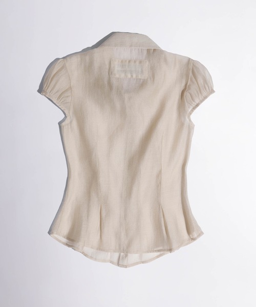 【SCULPTOR】♡シアープリーツ裾ブラウス♡ SCULPTOR(スカルプター)の「Sheer Pleated Hem Blouse/シアー