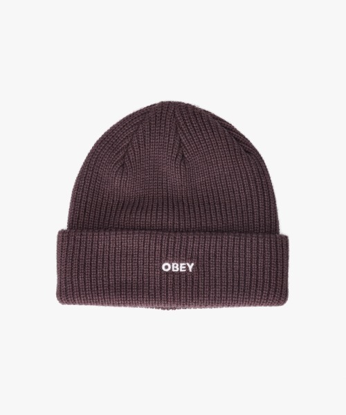 OBEY（オベイ）の「OBEY FUTURE BEANIE / オベイ（ニットキャップ/ビーニー・メンズ・ブラック/ブルー/ダークグリーン/グレー/イエロー/ネイビー/レッド/ブラウン/カーキ・O/S）」の3枚目の写真