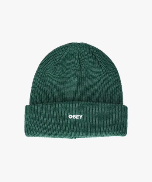 OBEY（オベイ）の「OBEY FUTURE BEANIE / オベイ（ニットキャップ/ビーニー・メンズ・ブラック/ブルー/ダークグリーン/グレー/イエロー/ネイビー/レッド/ブラウン/カーキ・O/S）」の4枚目の写真
