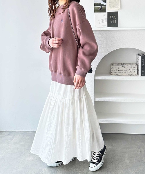 ほし様同梱専用2点-200 nelliy. トレーナー スウェット 裏起毛スタッズスウェット レディース