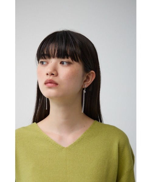 AZUL by moussy（アズールバイマウジー）の「ノットデザインスウィングチェーンピアス（ピアス（両耳用）・レディース・ゴールド系その他/シルバー・FREE）」の11枚目の写真