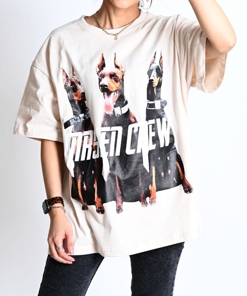 【MARAI】アニマル 動物 犬 ドーベルマン プリント 半袖 Tシャツ（Tシャツ/カットソー）｜MARAI（マーライ） 5,434円