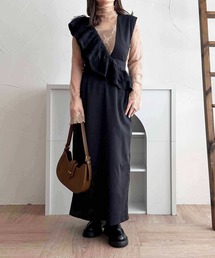 apres jour clair | 【apres jour clair】フリル付きナロージャンスカ【ZOZOTOWN限定アイテム】(ワンピース)