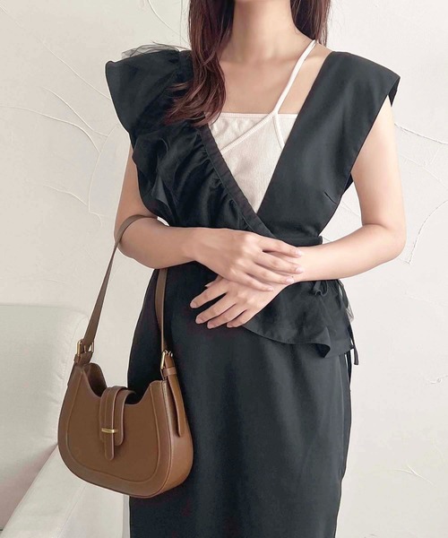 apres jour clair（アプレジュールクレア）の「【apres jour clair】フリル付きナロージャンスカ【ZOZOTOWN限定アイテム】（ワンピース・レディース・ボルドー/ブラック/ブラウン系その他・X-LARGE/フリー）」の11枚目の写真