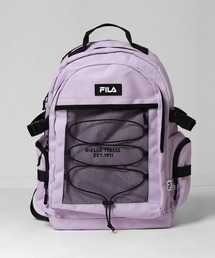 ZIP FIVE（ジップファイブ）の「【FILA】 ワンポイント ロゴ ドローコード PCポケット付き 大容量 バックパック / A4対応（バックパック/リュック）」