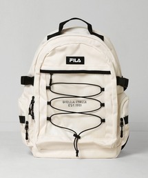 ZIP FIVE（ジップファイブ）の「【FILA】 ワンポイント ロゴ ドローコード PCポケット付き 大容量 バックパック / A4対応（バックパック/リュック）」