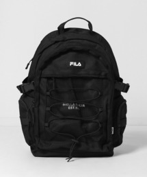 ZIP FIVE（ジップファイブ）の「【FILA】 ワンポイント ロゴ ドローコード PCポケット付き 大容量 バックパック / A4対応（バックパック/リュック）」