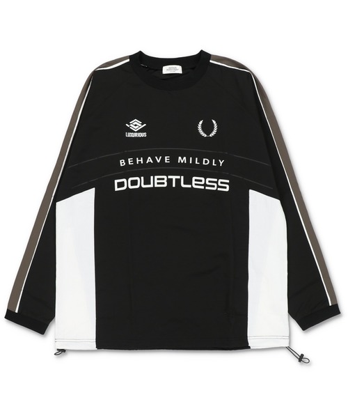 SPINNS(スピンズ)の「モノトーン切替デザイン ナイロンプルオーバー(スウェット・レディース・ブラック/オフホワイト/チャコール・ONESIZE)」の10枚目の写真