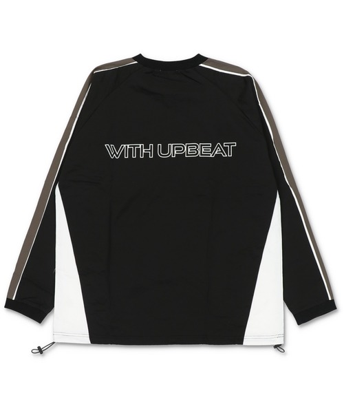 SPINNS(スピンズ)の「モノトーン切替デザイン ナイロンプルオーバー(スウェット・レディース・ブラック/オフホワイト/チャコール・ONESIZE)」の11枚目の写真