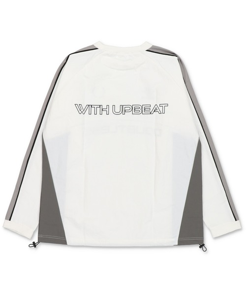 SPINNS(スピンズ)の「モノトーン切替デザイン ナイロンプルオーバー(スウェット・レディース・ブラック/オフホワイト/チャコール・ONESIZE)」の13枚目の写真