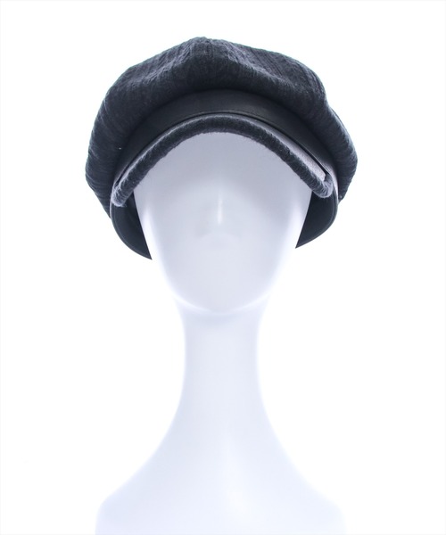 clear（クリア）の「ニット切替キャスケット [小顔 程よいボリューム感]≪2024AW新作≫（キャスケット・レディース・アイボリー/ブラック・F）」の3枚目の写真