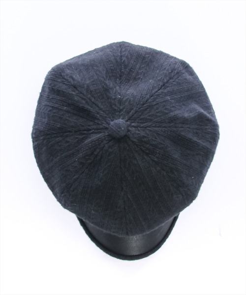 clear（クリア）の「ニット切替キャスケット [小顔 程よいボリューム感]≪2024AW新作≫（キャスケット・レディース・アイボリー/ブラック・F）」の6枚目の写真