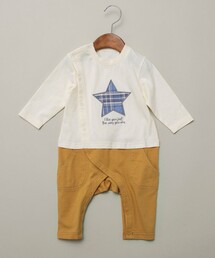 BRANSHES（ブランシェス）の「【おそろい】長袖カバーオール（ロンパース）」