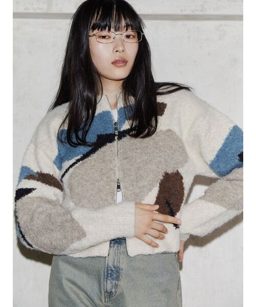 VEQUM（VEQUM）の「【VEQUM】LOOP ZIP CD（カーディガン/ボレロ・レディース・ブラウン/グレー/その他・FREE）」の22枚目の写真