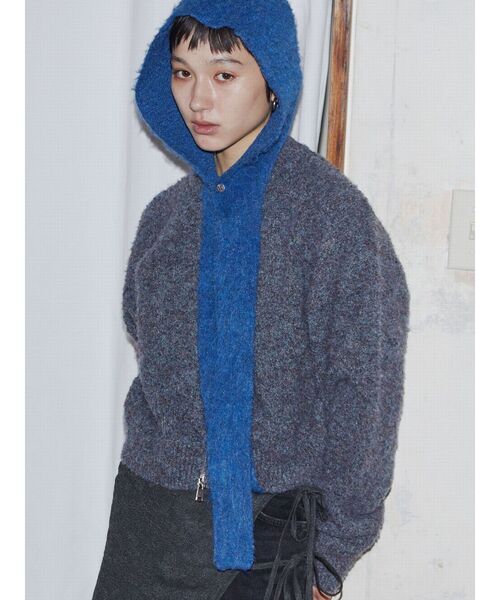 VEQUM（VEQUM）の「【VEQUM】LOOP ZIP CD（カーディガン/ボレロ・レディース・ブラウン/グレー/その他・FREE）」の4枚目の写真