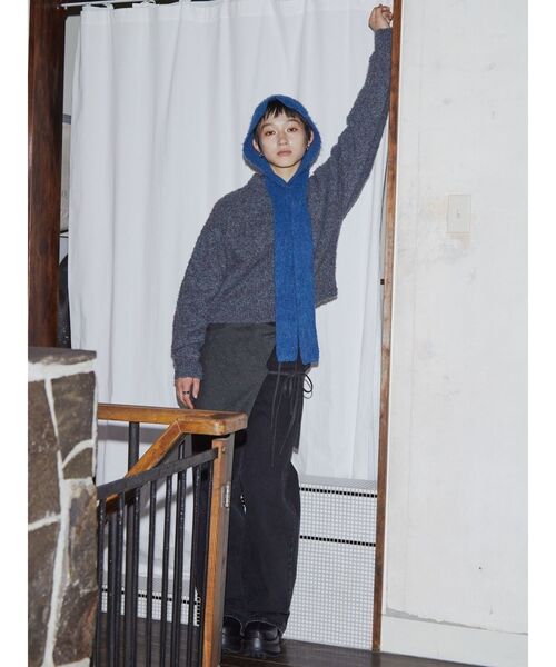 VEQUM（VEQUM）の「【VEQUM】LOOP ZIP CD（カーディガン/ボレロ・レディース・ブラウン/グレー/その他・FREE）」の10枚目の写真