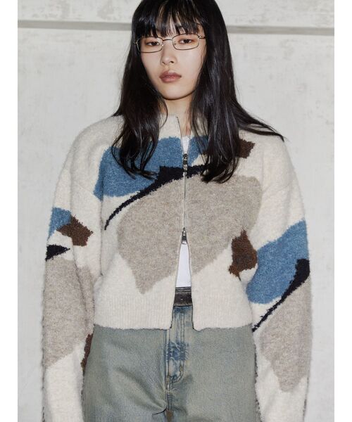 VEQUM（VEQUM）の「【VEQUM】LOOP ZIP CD（カーディガン/ボレロ・レディース・ブラウン/グレー/その他・FREE）」の16枚目の写真