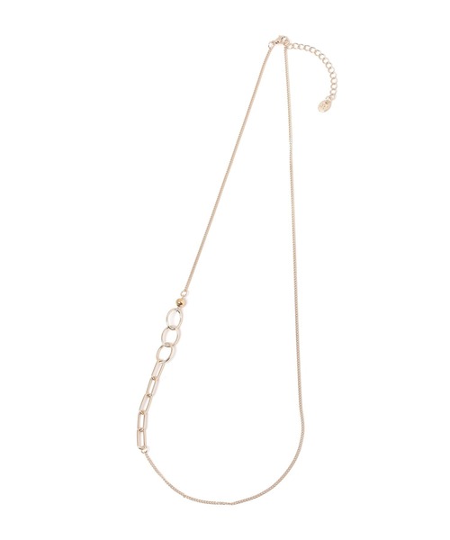 studio CLIP（スタディオクリップ）の「ミックスチェーンネックレス（ネックレス・レディース・その他1/その他2・FREE）」の3枚目の写真