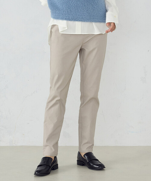 COMME CA MODELS(コムサモデルズ)の「【美しいベーシックパンツ】裏起毛ハイテンションパンツ(その他パンツ・レディース・ベージュ/チャコール/ブラック/ネイビー・SMALL/X-LARGE/LARGE/X-SMALL/XX-SMALL/MEDIUM/XX-LARGE)」の3枚目の写真