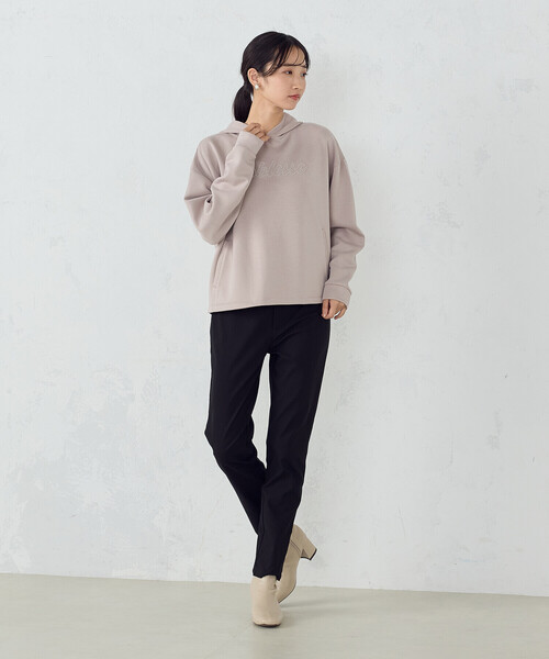 COMME CA MODELS(コムサモデルズ)の「【美しいベーシックパンツ】裏起毛ハイテンションパンツ(その他パンツ・レディース・ベージュ/チャコール/ブラック/ネイビー・SMALL/X-LARGE/LARGE/X-SMALL/XX-SMALL/MEDIUM/XX-LARGE)」の5枚目の写真