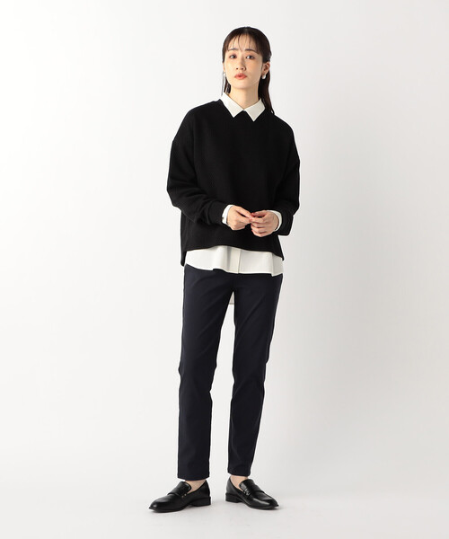 COMME CA MODELS(コムサモデルズ)の「【美しいベーシックパンツ】裏起毛ハイテンションパンツ(その他パンツ・レディース・ベージュ/チャコール/ブラック/ネイビー・SMALL/X-LARGE/LARGE/X-SMALL/XX-SMALL/MEDIUM/XX-LARGE)」の7枚目の写真