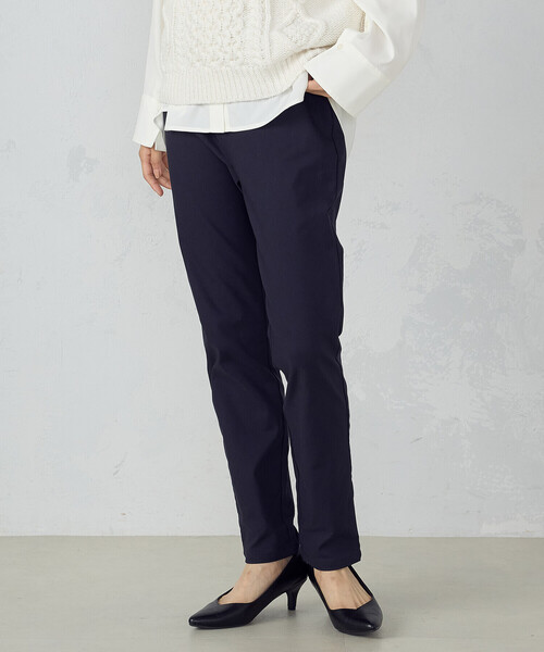 COMME CA MODELS(コムサモデルズ)の「【美しいベーシックパンツ】裏起毛ハイテンションパンツ(その他パンツ・レディース・ベージュ/チャコール/ブラック/ネイビー・SMALL/X-LARGE/LARGE/X-SMALL/XX-SMALL/MEDIUM/XX-LARGE)」の13枚目の写真