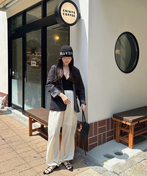 Bab（バブ）の「【nao×Bab】サイドカーブノーカラージャケット（ノーカラージャケット・レディース・ブラウン/グレー/アイボリー・M）」の17枚目の写真