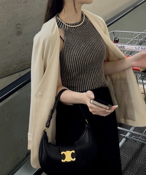 Bab（バブ）の「【nao×Bab】サイドカーブノーカラージャケット（ノーカラージャケット・レディース・ブラウン/グレー/アイボリー・M）」の19枚目の写真