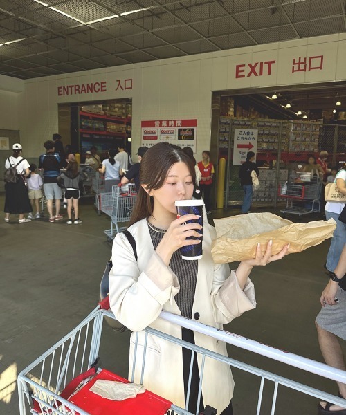 Bab（バブ）の「【nao×Bab】サイドカーブノーカラージャケット（ノーカラージャケット・レディース・ブラウン/グレー/アイボリー・M）」の22枚目の写真