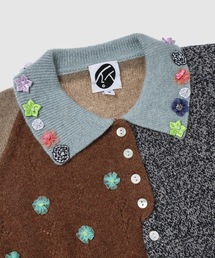 YANYAN ボレロ　カーディガン S YanYan（ヤンヤン）の「CHECKED COLLARED XL SLV CARDIGAN