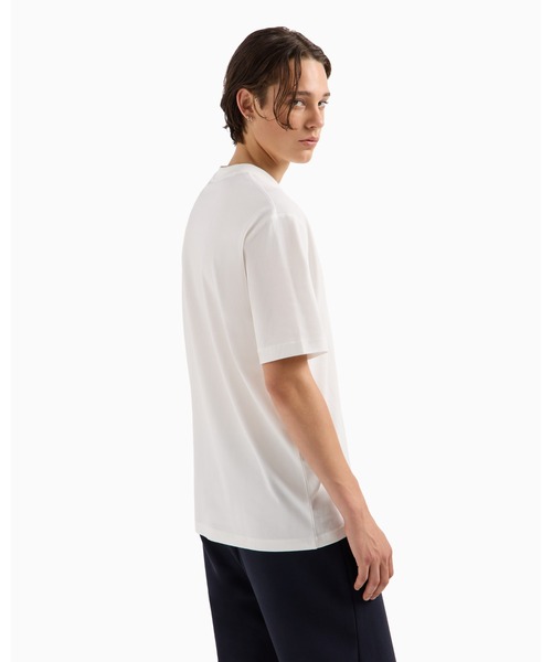 ARMANI EXCHANGE（アルマーニエクスチェンジ）の「【A|X アルマーニ エクスチェンジ】ポケットデザイン 半袖クルーネックトップス（Tシャツ/カットソー・メンズ・ホワイト/チャコールグレー・MEDIUM/SMALL/X-LARGE/X-SMALL/LARGE）」の3枚目の写真