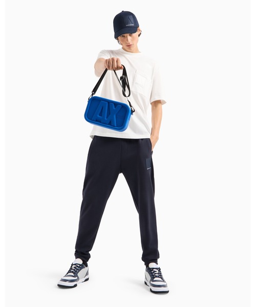 ARMANI EXCHANGE（アルマーニエクスチェンジ）の「【A|X アルマーニ エクスチェンジ】ポケットデザイン 半袖クルーネックトップス（Tシャツ/カットソー・メンズ・ホワイト/チャコールグレー・MEDIUM/SMALL/X-LARGE/X-SMALL/LARGE）」の5枚目の写真