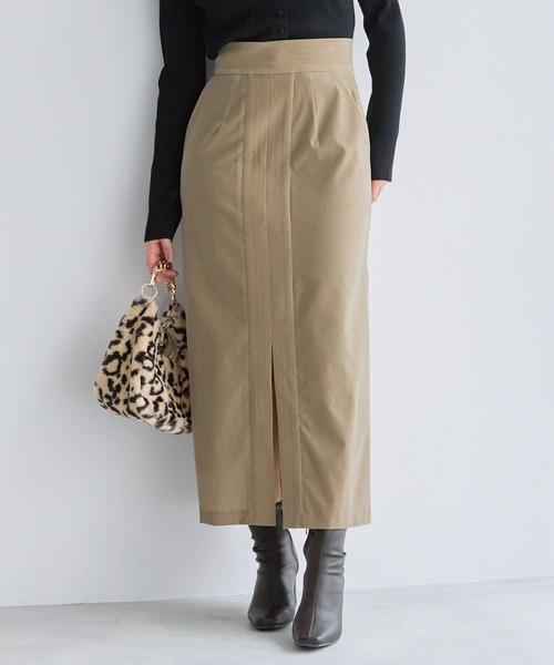 Andemiu（アンデミュウ）の「ベッチンステッチＩラインスカート161793（スカート・レディース・ブラウン/グレー/ベージュ・MEDIUM/SMALL）」の3枚目の写真