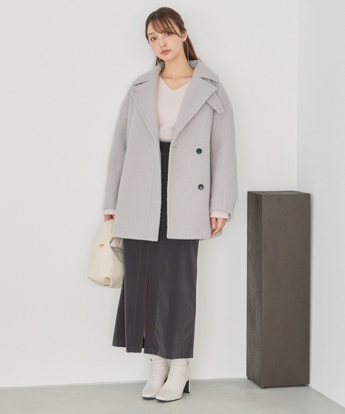 Andemiu（アンデミュウ）の「ベッチンステッチＩラインスカート161793（スカート・レディース・ブラウン/グレー/ベージュ・MEDIUM/SMALL）」の8枚目の写真