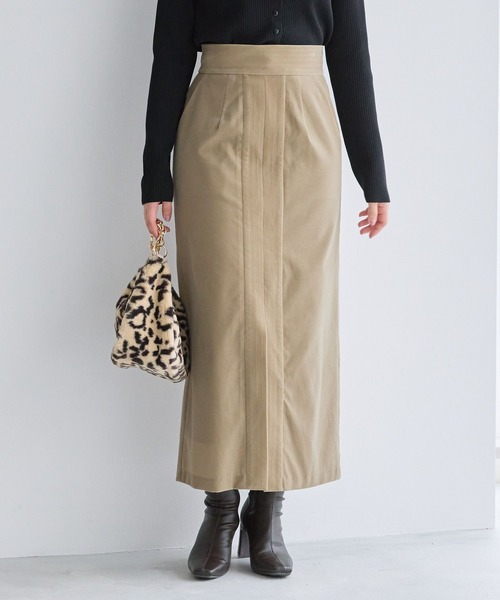 Andemiu（アンデミュウ）の「ベッチンステッチＩラインスカート161793（スカート・レディース・ブラウン/グレー/ベージュ・MEDIUM/SMALL）」の11枚目の写真
