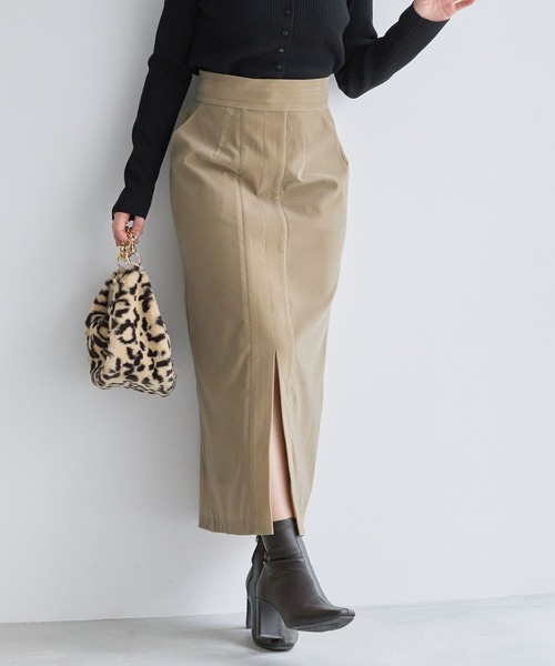 Andemiu（アンデミュウ）の「ベッチンステッチＩラインスカート161793（スカート・レディース・ブラウン/グレー/ベージュ・MEDIUM/SMALL）」の13枚目の写真