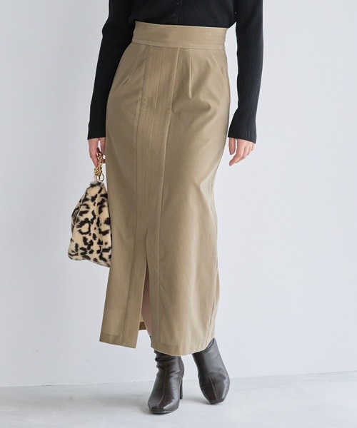 Andemiu（アンデミュウ）の「ベッチンステッチＩラインスカート161793（スカート・レディース・ブラウン/グレー/ベージュ・MEDIUM/SMALL）」の14枚目の写真