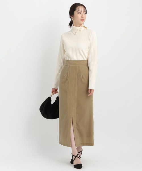 Andemiu（アンデミュウ）の「ベッチンステッチＩラインスカート161793（スカート・レディース・ブラウン/グレー/ベージュ・MEDIUM/SMALL）」の15枚目の写真