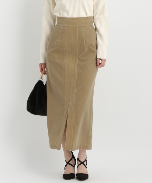 Andemiu（アンデミュウ）の「ベッチンステッチＩラインスカート161793（スカート・レディース・ブラウン/グレー/ベージュ・MEDIUM/SMALL）」の17枚目の写真