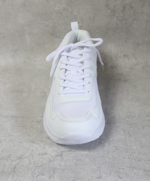 新品未使用正規品38Chanel ホワイトスニーカー セール】厚底スニーカー 合成皮革（スニーカー）｜8(eight)（エイト